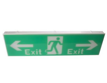 Wall Surface Mounted SMD LED Emergency Exit Sign / Plastic Runing Man Exit Sign