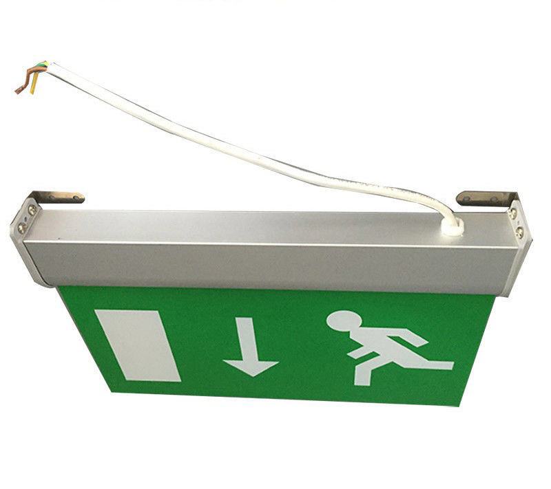 Maintained Double Sided Battery Powered Emergency Aluminum Exit Sign