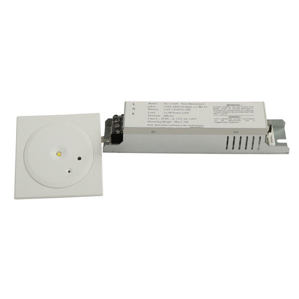 1W SMD Λευκό LED Εντοιχισμένο Φωτιστικό Οροφής Εμπορικών Κτιρίων Αυτοελεγχόμενο Φωτιστικό Έκτακτης Ανάγκης IP20