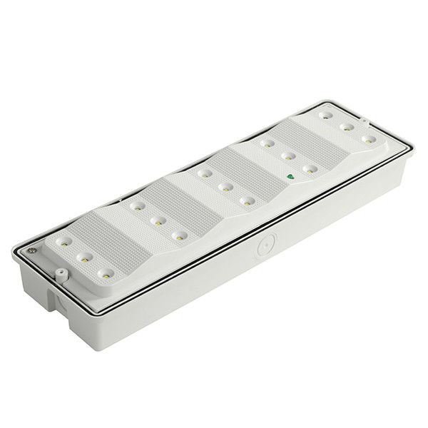 110V 220V SMD 2835 Λευκό LED επιφάνειας Mounted Weatherproof Emergency Light PC Diffuser IP65 EL015EM