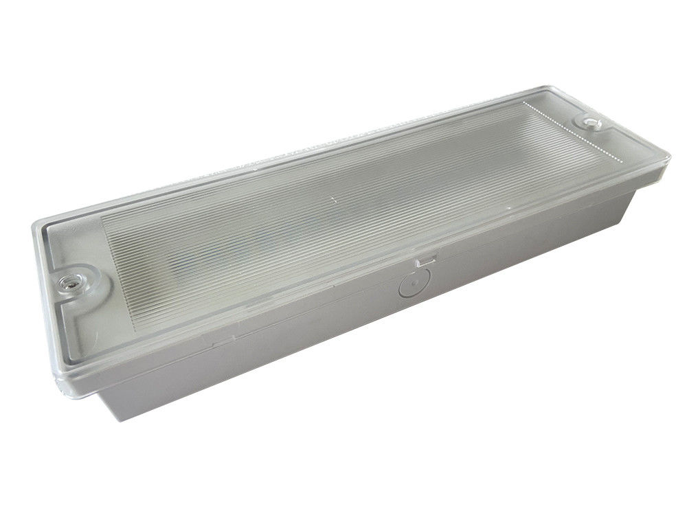 7.5W Αδιάβροχο Φωτιστικό Έκτακτης Ανάγκης LED για Υγρούς Χώρους IP65 Εξωτερικού Χώρου ABS PC Διαχύτης L130MN