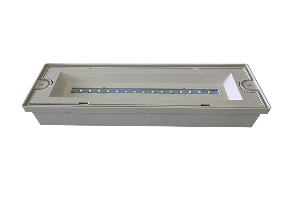 7.5W Αδιάβροχο Φωτιστικό Έκτακτης Ανάγκης LED για Υγρούς Χώρους IP65 Εξωτερικού Χώρου ABS PC Διαχύτης L130MN