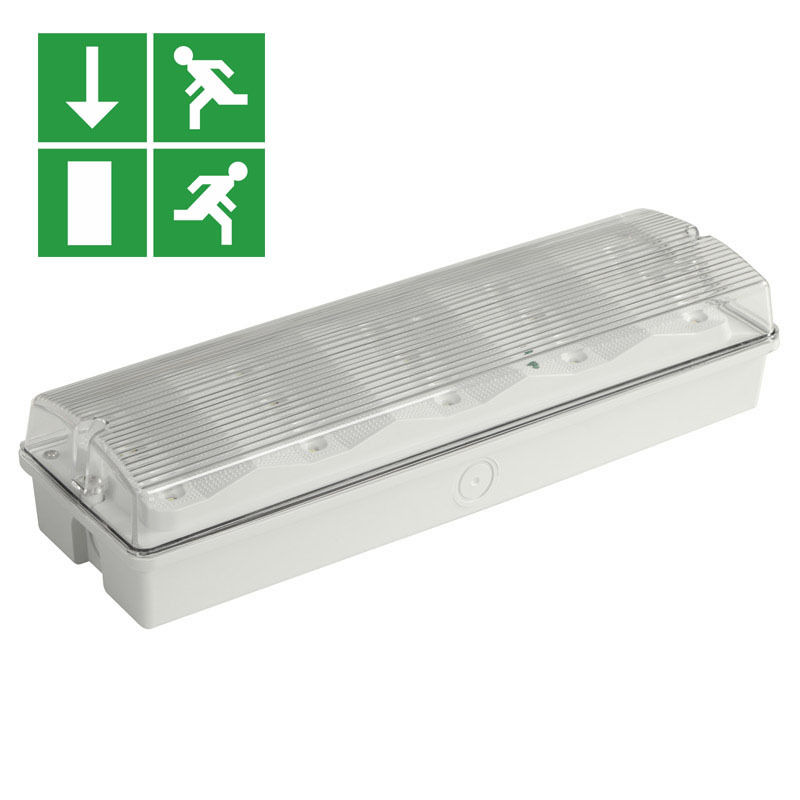 Αδιάβροχο LED Φωτιστικό Έκτακτης Ανάγκης IP65 3W Εφεδρική Μπαταρία Ni Cd 15τμχ 2835 SMD 6500K