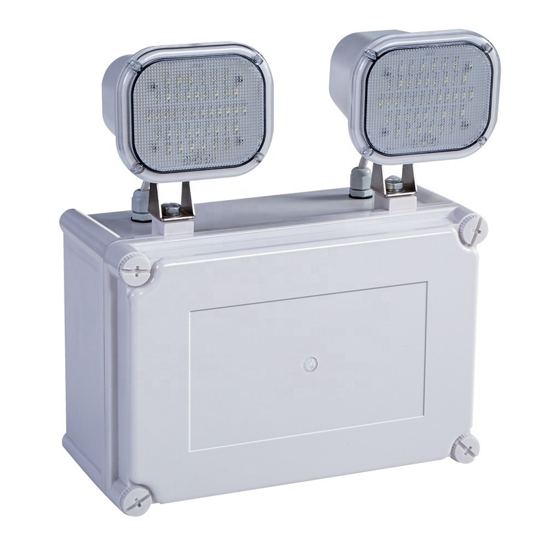 Υψηλή φωτεινότητα 2x6W LED Twin Spot Emergency Light 3 χρόνια εγγύηση 50000 ώρες διάρκεια ζωής