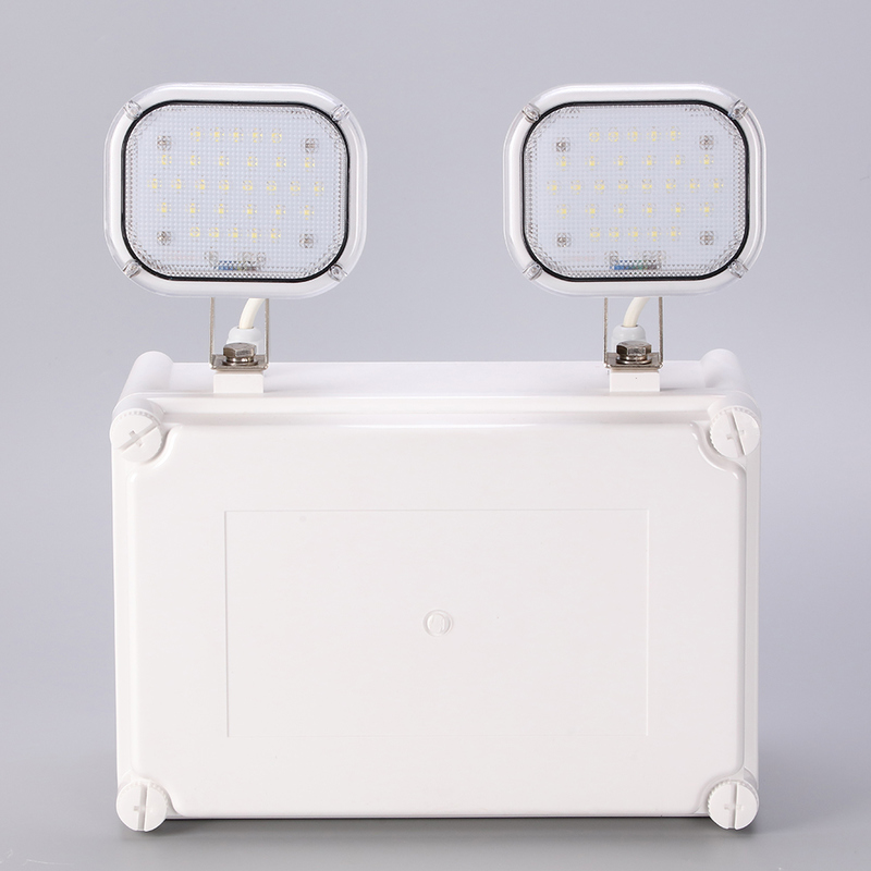 Υψηλή φωτεινότητα 2x6W LED Twin Spot Emergency Light 3 χρόνια εγγύηση 50000 ώρες διάρκεια ζωής