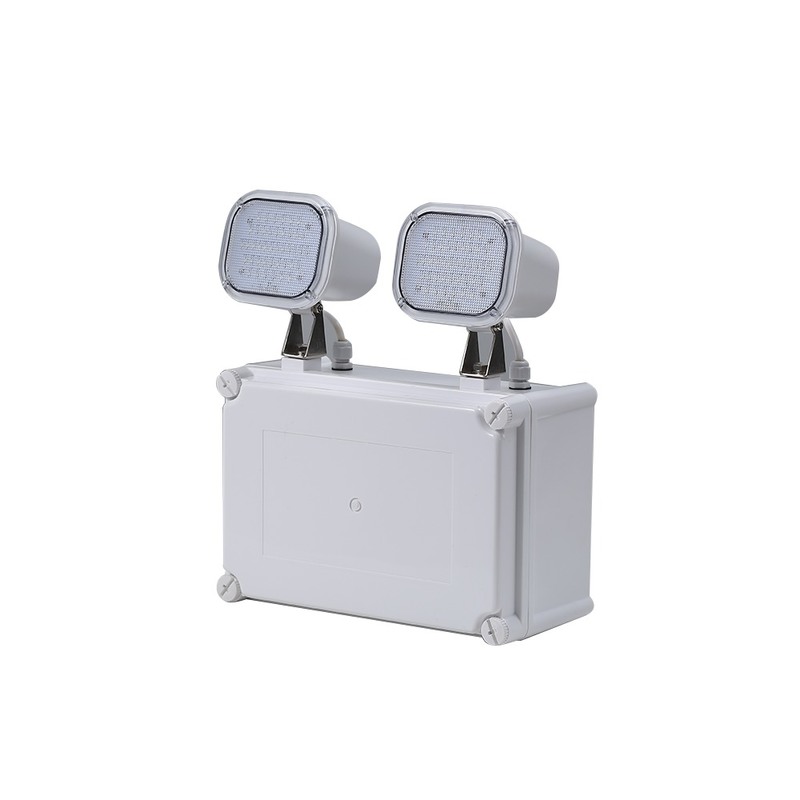 Υψηλή φωτεινότητα 2x6W LED Twin Spot Emergency Light 3 χρόνια εγγύηση 50000 ώρες διάρκεια ζωής