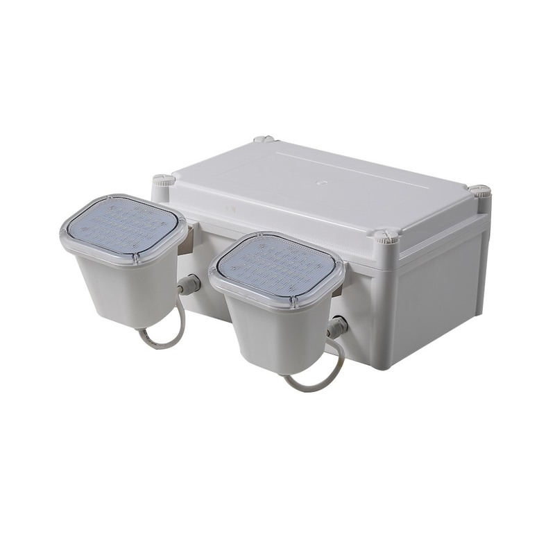 Υψηλή φωτεινότητα 2x6W LED Twin Spot Emergency Light 3 χρόνια εγγύηση 50000 ώρες διάρκεια ζωής
