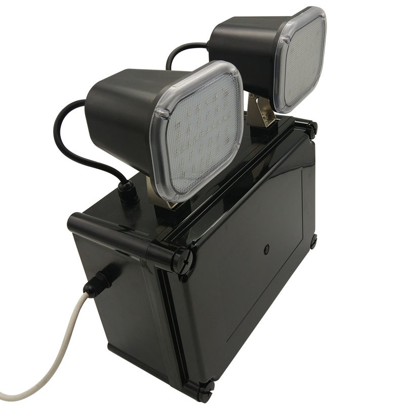 Φωτιστικό Έκτακτης Ανάγκης LED Διπλής Δέσμης 2x6W με Είσοδο 220V, 3 Χρόνια Εγγύηση, Διάρκεια Ζωής 50000 Ώρες