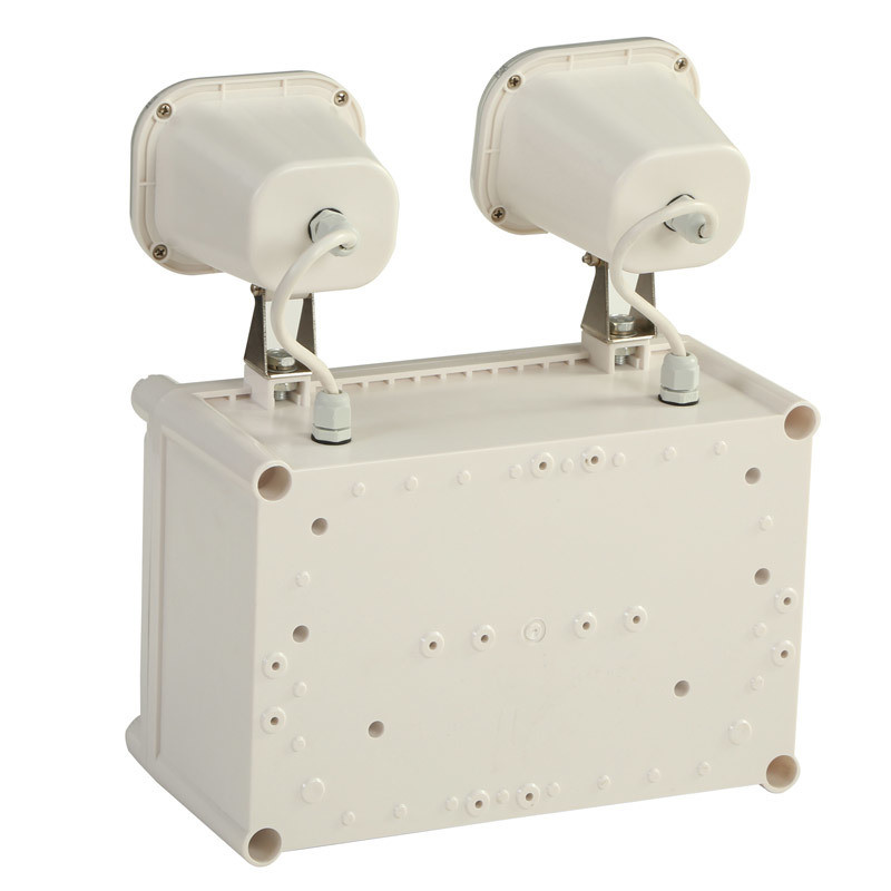 12W Διπλό Σποτ Φωτιστικό Έκτακτης Ανάγκης LED IP65 Αδιάβροχο 6500K Ψυχρό Λευκό Διάρκεια 3 Ωρών