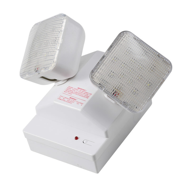 6W Twin Spot LED φως έκτακτης ανάγκης 6500K 3.6V 3.0Ah Ni-Cd μπαταρία PC κάλυψη IP20