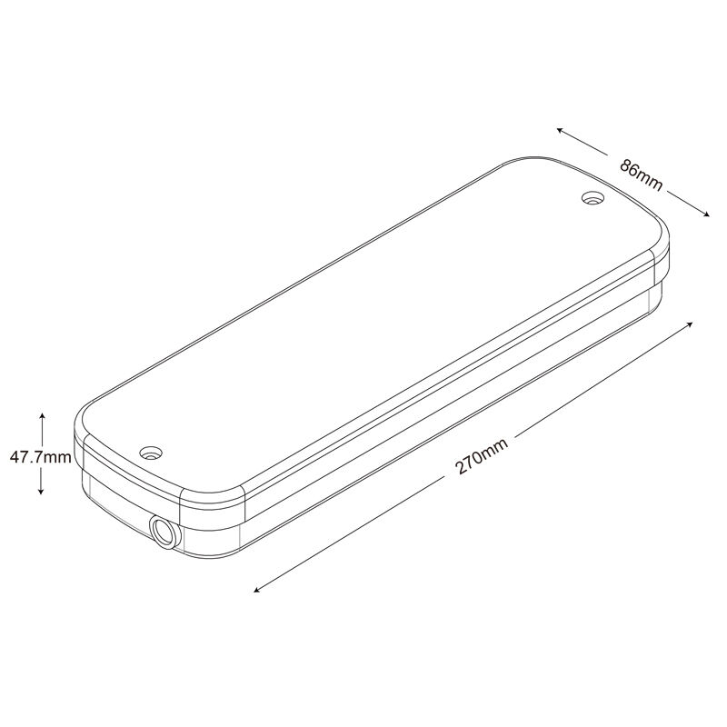 Βιομηχανικό φωτιστικό έκτακτης ανάγκης LED IP65 αδιάβροχο με 3ωρη υποστήριξη και μπαταρία Ni-Cd