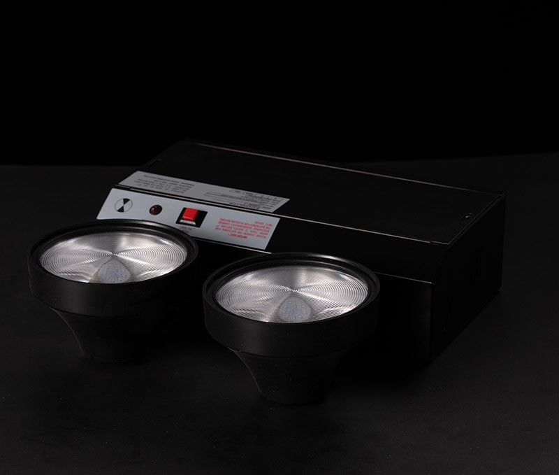 CE Black Casing LED Twin Spot Emergency Light με εγγύηση 3 ετών, μπαταρία 3.6V/1.6Ah και διάρκεια 3 ωρών