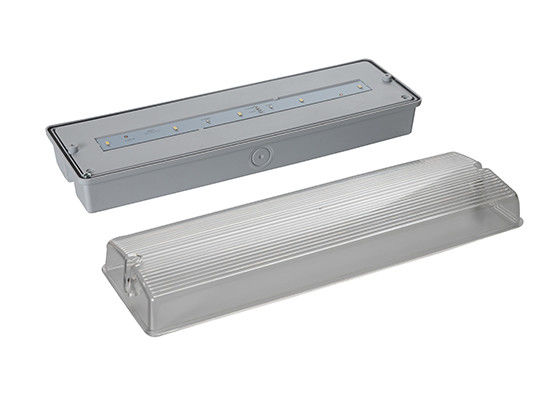 220V LED σήμα εξόδου έκτακτης ανάγκης με λειτουργία 3 ωρών, ανθεκτικό στη φωτιά περίβλημα ABS και μπαταρία νικελίου-καδμίου
