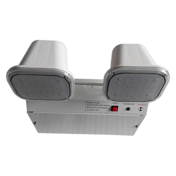 3 χρόνια εγγύηση 220-240V Twin Spot Emergency Light με διάρκεια 3 ωρών και χάλυβα